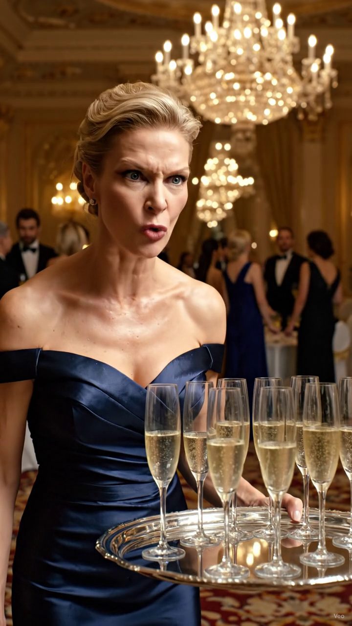 Un millonario en una gala de caridad me miró a los ojos y me ofreció $1 millones para golpearla una vez. Tuve una cuenta de hospital de $340,000 doblada dentro de la chaqueta de mi camarero para la cirugía cardíaca de mi hija, y por un segundo, me odiaba incluso por pensar en ello. Pero cuando dije, No, su guardaespaldas se puso pálido... y susurró el nombre de mi padre como si hubiera visto un fantasma.