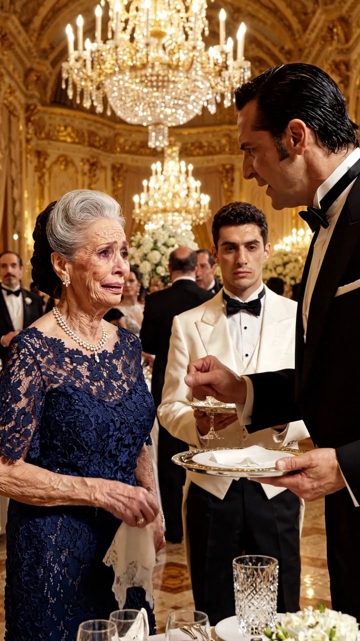 Ella llegó a una placa de salmón en la boda de Su nieto y su propio hijo detuvieron al camarero en frente de 200 invitados. “No eres familia. No la sirvas." 005