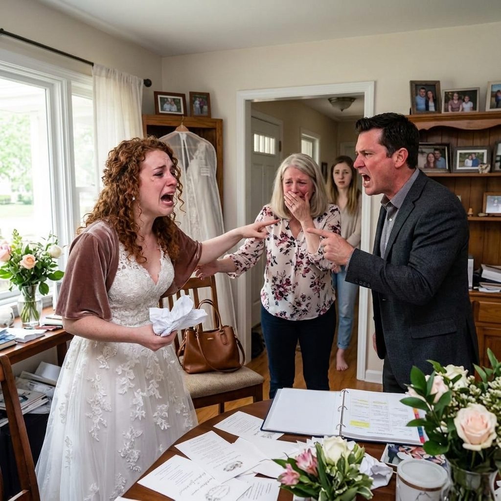 Mein Dad sagte mir, meine Hochzeit abzubrechen, weil meine Schwester war “Mehr wichtig”... Also habe ich ihre Einladungen statt Könige abgesagt