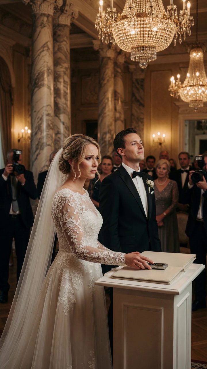 Fünfzehn Minuten vor meiner Hochzeit, fand ich meine Eltern versteckt Hinter einer Marmorsäule auf zwei billigen Plastikstühlen versäumt.