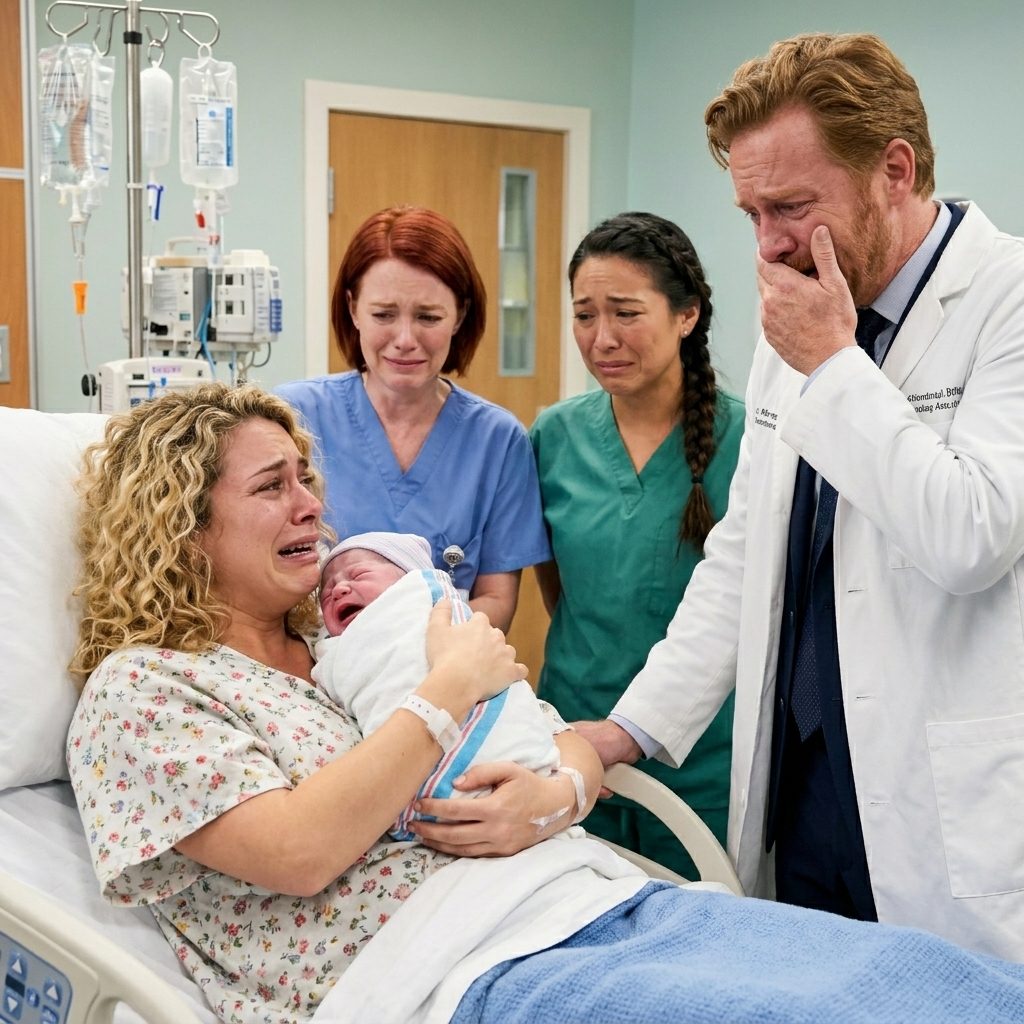 Elle est entrée seule à l'hôpital pour accoucher... et quelques instants après la naissance de son bébé, le médecin l'a regardé et s'est brusquement brisé en larmes.