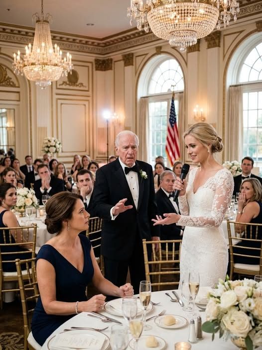 cnu Ma sœur m'a ri et m'a appelé juste une infirmière devant 120 invités de mariage, mais le Groom's Père ne voulait pas arrêter de me regarder, et quand il a fini par se lever de la table de tête, la salle entière est passée calme avant que quelqu'un comprenne ce qu'il était sur le point de dire