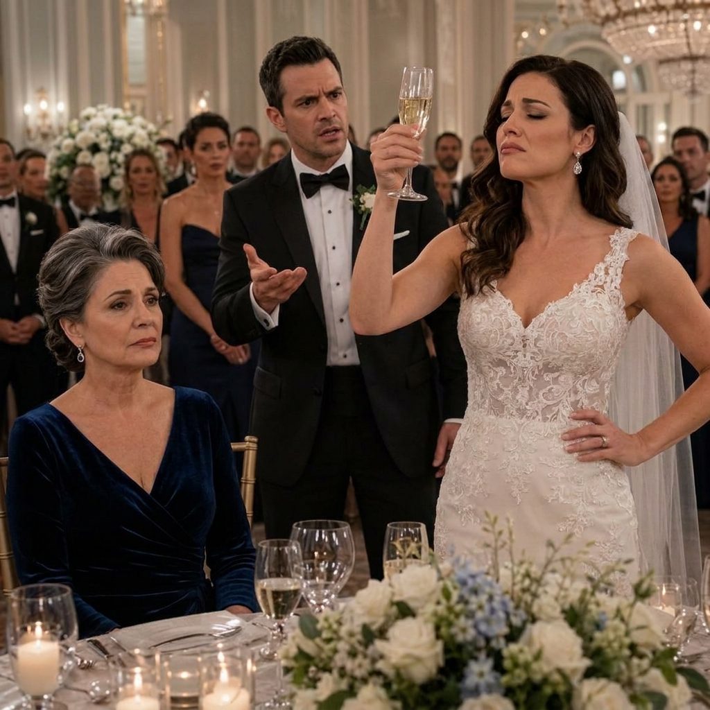 En la boda de mi hijo, su nueva esposa anunció que me