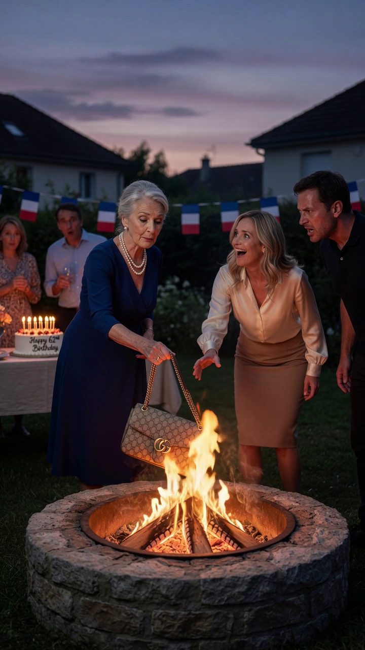 Ma belle-fille a délibérément serré mon gâteau d'anniversaire sur le patio et a souri. Quand je l'ai jetée 2 500 $ sac Gucci dans la fosse à feu en représailles, mon fils a exposé un piège financier sombre qui a complètement riposté. Rois
