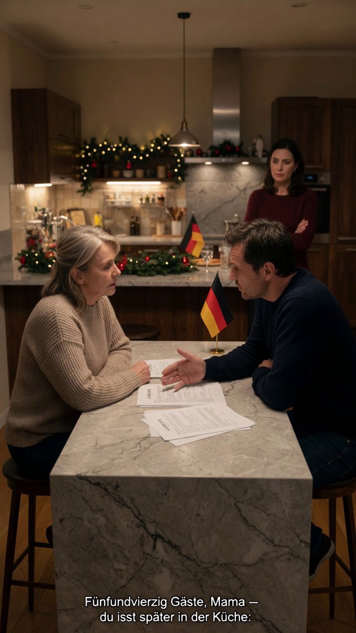 Mein Sohn eingeladen 45 Menschen zu Weihnachten Abendessen in meinem Haus, erwartete mich, um alles allein zu kochen, Dann sagte ich könnte später in der Küche essen... So Am Morgen des 24. änderte ich den ganzen Plan ohne Ihn zu sagen
