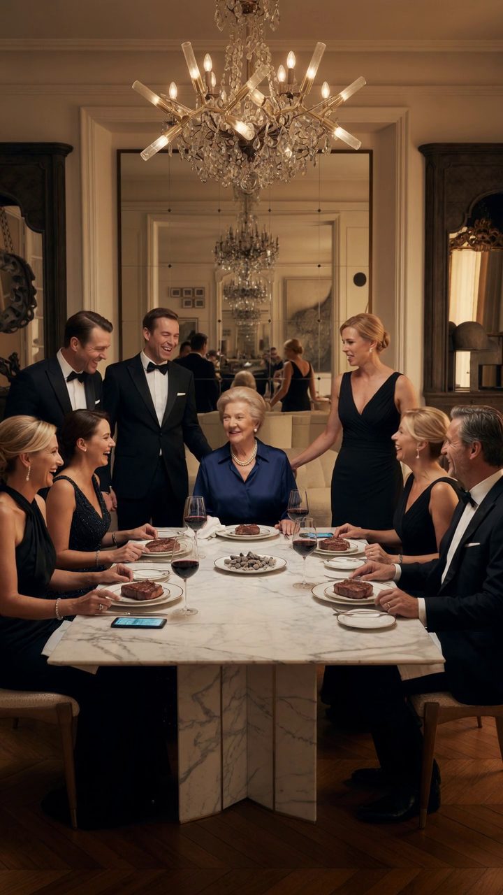 Beim Abendessen aß meine Familie Steak, während sie eine Platte von kalten Überresten vor mir gesetzt. Meine Schwester lächelte und sagte: „Das sollte genug für dich sein.“ Jeder lachte, als wäre ich nicht der Grund, warum die Hälfte der Rechnungen noch bezahlt wurde. Ich schaute auf die Platte, dann auf die Leute um den Tisch und links vor Dessert. Vor Sonnenaufgang begannen ihre Telefone mit Bankalarmen, die sie nie kommen sahen.