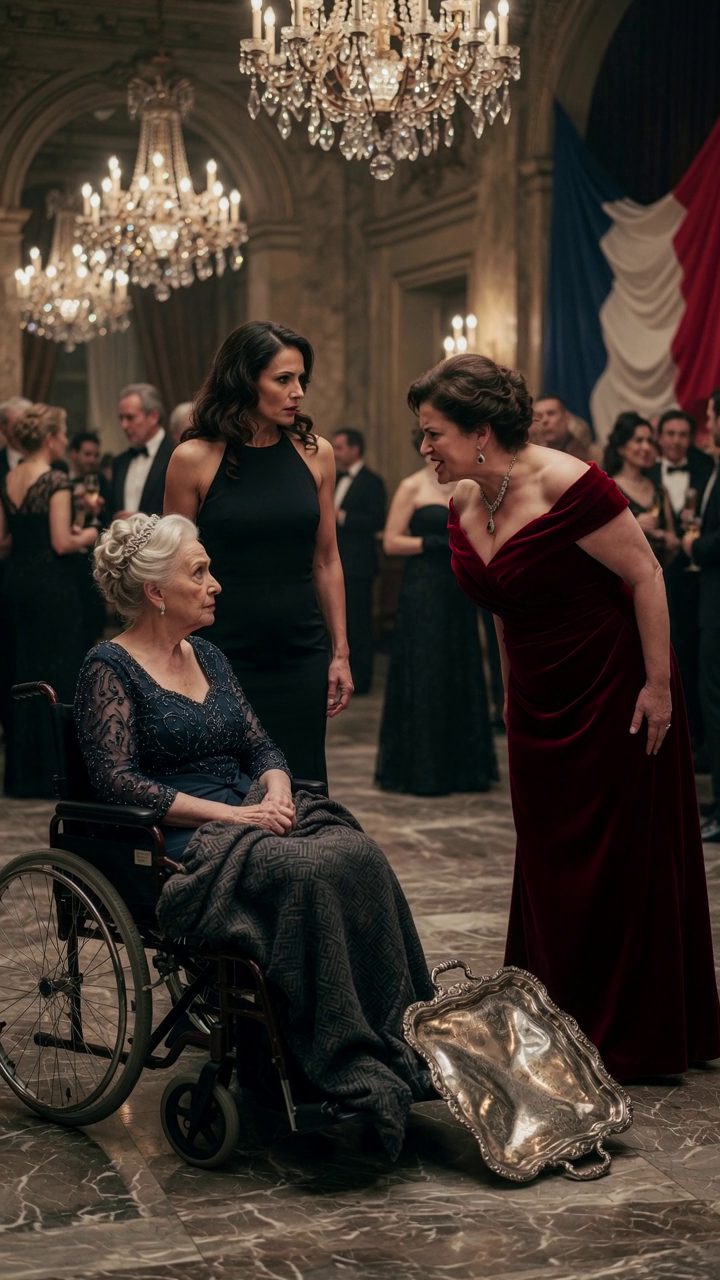 Ma femme de l'oncle se pencha sur mon grand-mère en fauteuil roulant au Gala Solstice d'hiver et l'appela