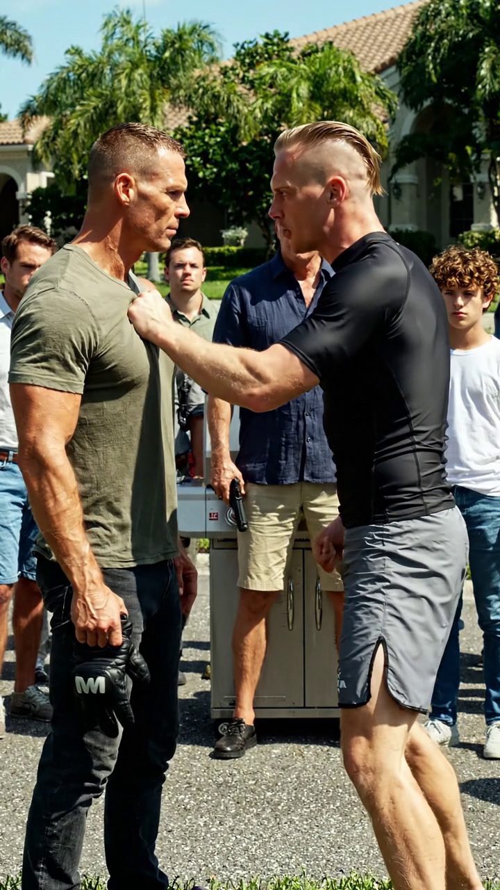 Mein wohlhabender Nachbars schwarzer Gürtelsohn hat seine MMA Handschuhe zu Füßen geworfen und mich vor der ganzen Nachbarschaft herausgefordert. Jeder erwartete, dass ich zurück nach unten, aber er hatte keine Ahnung, dass ich einmal Rangers in der 75th Ranger Regiment.... Neuer Tag