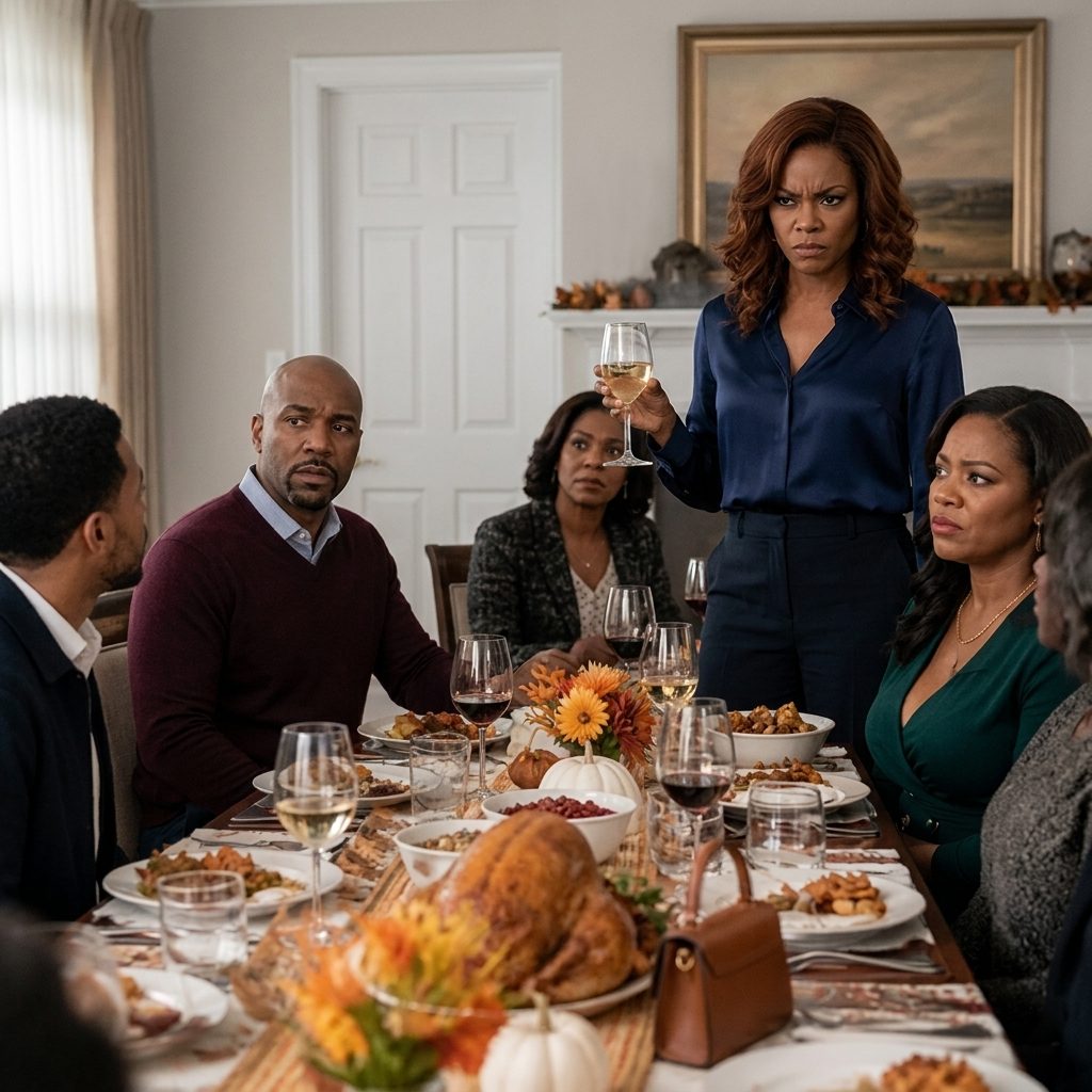 Meine Mutter machte mir die Familien-Punchline bei Thanksgiving, nicht zu erkennen, die “Maid” Sie verspottete ruhig kontrolliert den Luxus-Resort-Vertrag, dass würde das Business-Event Ihre Lieblings-Tochter war so stolz auf Aufmerksamkeit