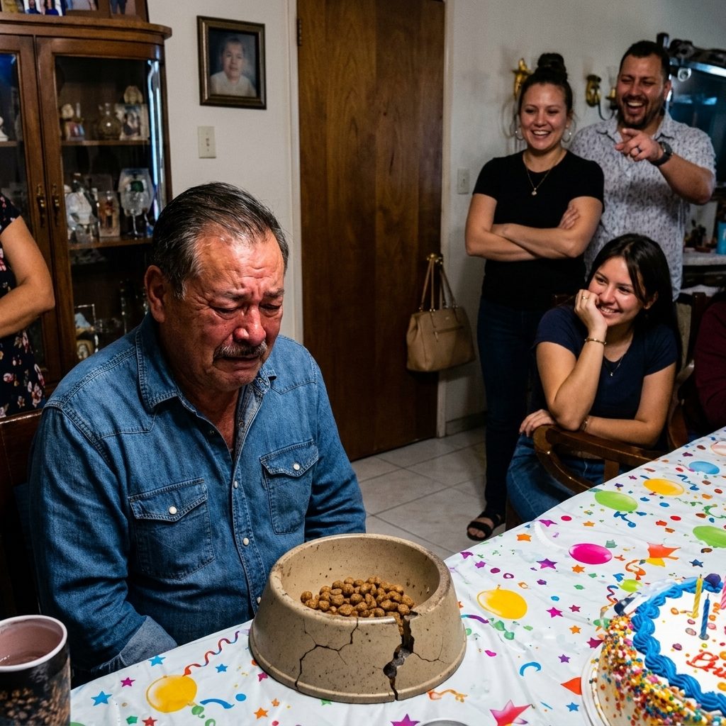 Ils t'ont servi de la nourriture à ton 70e anniversaire, alors tu as piloté les voitures et EXPOSÉ LE SECRET DE VOTRE FAMILLE ET SA GIRLFRIEND nous a fait des nouvelles