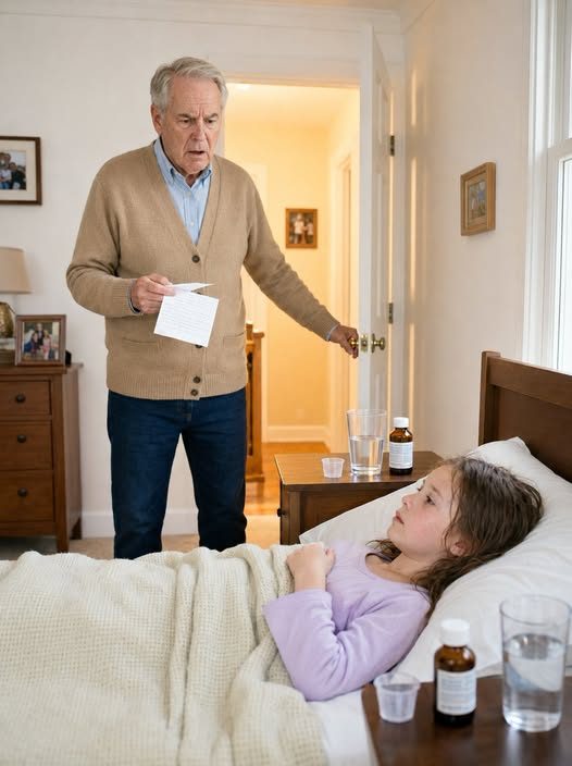 Přesně v 58 ráno, moje adoptovaná osmiletá vnučka šeptala, že jí pálí srdce, a když jsem běžel k domu mého syna, našel jsem ji zdrogovanou na podlaze na chodbě a jejího bratra zamčeného ve skříni s mrtvou tabulkou pak jeho nahrávka, falešné papíry o umístění, vzkaz na pultu, a chráněná důvěra mé zesnulé ženy odhalila, proč jejich rodiče opustili obě děti a předstírali, že je to disciplína.