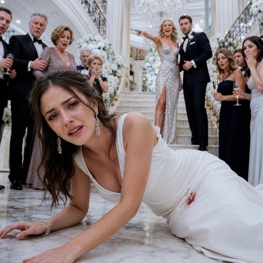 Auf der Verlobungsparty meiner Schwester schubste sie mich die Treppe runter und lachte, als sie mir zusehen konnte, dass ich mit Blut in mein weißes Kleid falle. Jeder sagte: