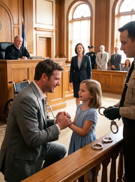 En la audiencia de sentencia de mi padre, mientras todos esperaban verlo ser condenados por un robo que juró que nunca cometió, mi pequeña hija Isabella entró en el pasillo y se enfrentó al juez de silla de ruedas. Deja ir a mi padre, dijo, y te haré caminar de nuevo. El tribunal se rió. El fiscal la llamó desesperada. Pero entonces llamó a un número de habitación del hospital y todo el caso empezó a desmoronarse. Noticias