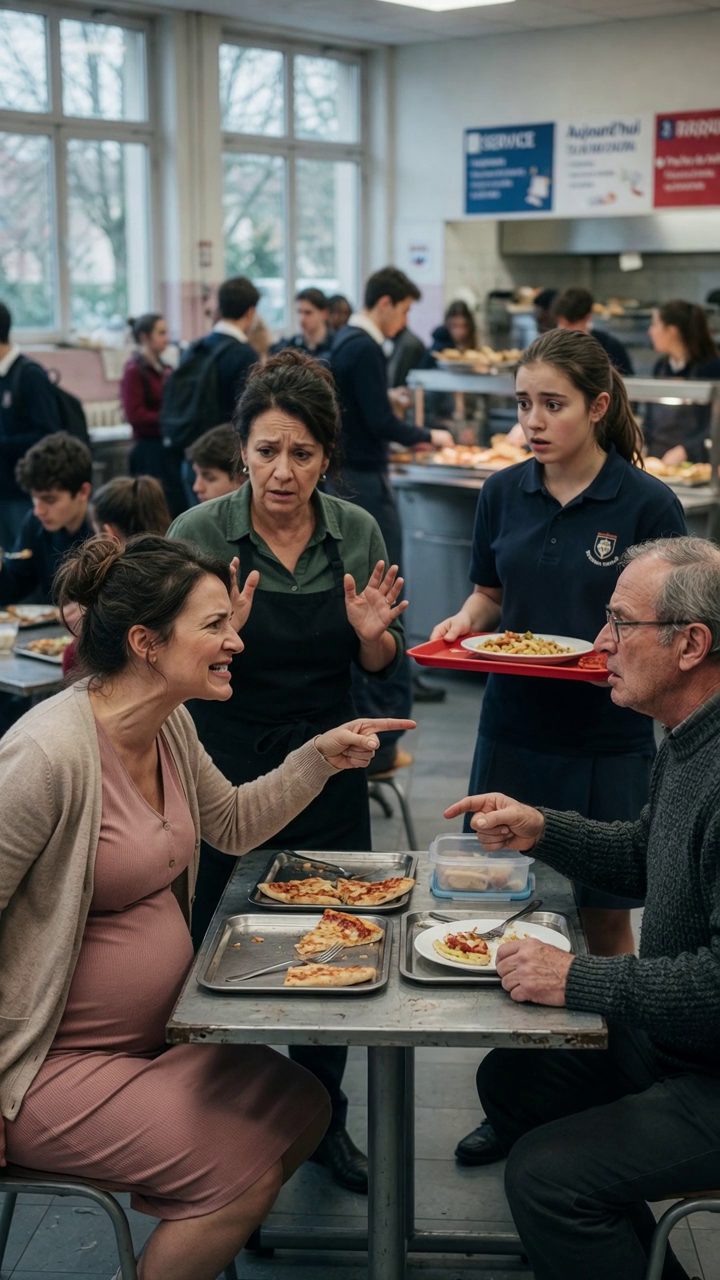 Ils pensaient qu'une femme enceinte resterait tranquille après que son repas réservé ait été donné et remplacé par des déchets. Dès que j'ai refusé de signer quoi que ce soit, le directeur de la cafétéria m'a frappé en face. Puis une étiquette de nourriture cachée a tourné toute la salle à manger contre elle. Nouveau jour