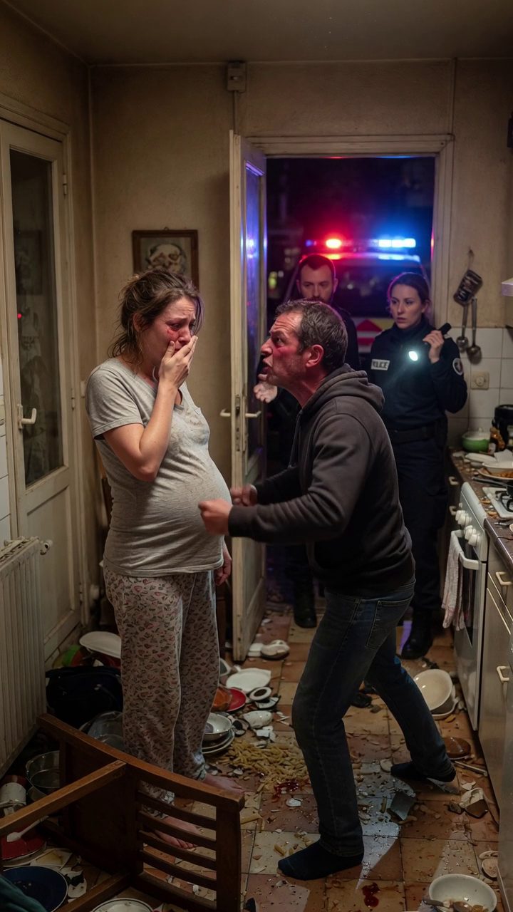 Mon petit-fils a appelé au milieu de la nuit, se cachant sous la table de la cuisine pendant que ma fille enceinte pleurait quelque part dans la maison. Son mari pensait que la peur garderait tout le monde silencieux. Il n'a jamais imaginé qu'un appel chuchoté amènerait la police à sa porte. Nouveau jour