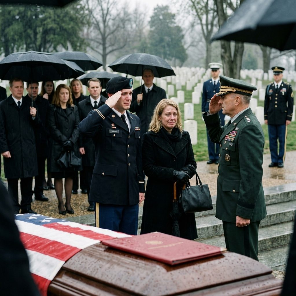 Cns Ma soeur a marché devant moi à côté de notre grand-père drapeau couvert cercueil et a déclaré, -Elle a abandonné son devoir. Elle a fait honte à cette famille.