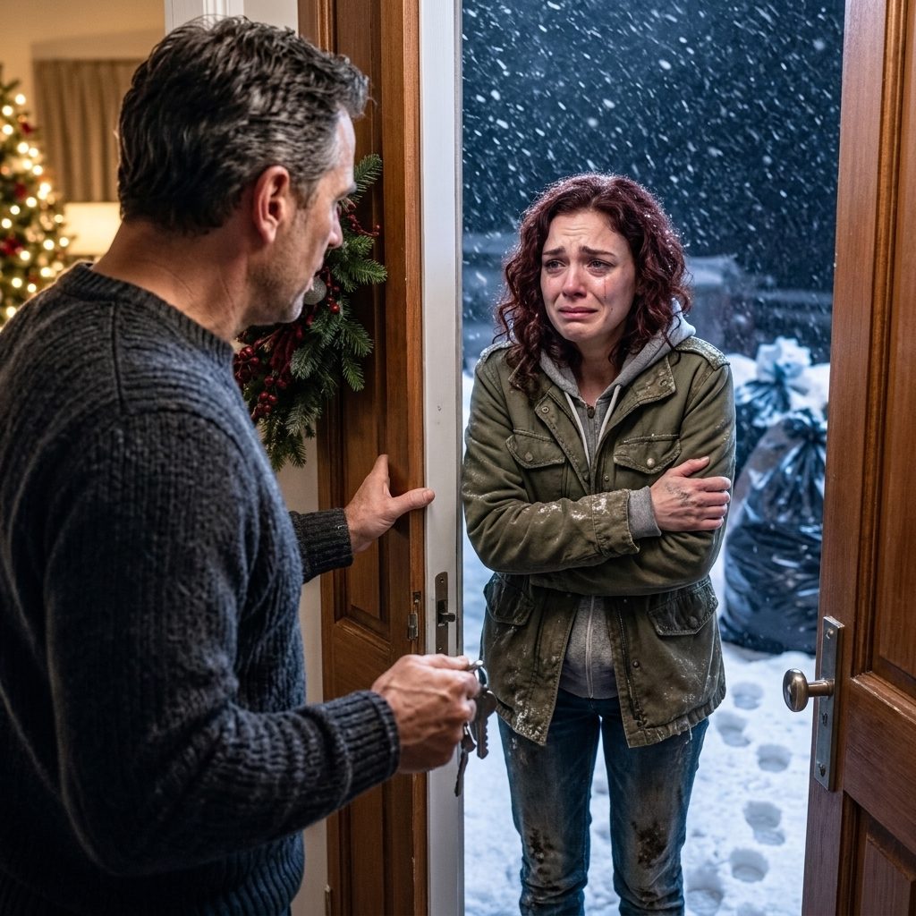 S'il te plaît, ouvre la porte. La veille de Noël, j'ai trouvé ma fille tremblant sur mon porche, l'accrochant trempée, bébé de trois jours contre sa poitrine. Il a ramené sa maîtresse chez elle, elle a chuchoté. Sa mère a emballé nos affaires, nous a jetés dans la neige, et a fermé la porte. J'ai regardé ma petite-fille trembler dans le froid, puis j'ai serré ma poignée autour de mes clés. Ils ont choisi la mauvaise famille pour détruire. Histoires vraies