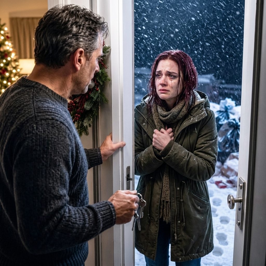 S'il te plaît, ouvre la porte. La veille de Noël, j'ai trouvé ma fille tremblant sur mon porche, l'accrochant trempée, bébé de trois jours contre sa poitrine. Il a ramené sa maîtresse chez elle, elle a chuchoté. Sa mère a emballé nos affaires, nous a jetés dans la neige, et a fermé la porte. J'ai regardé ma petite-fille trembler dans le froid, puis j'ai serré ma poignée autour de mes clés. Ils ont choisi la mauvaise famille pour détruire. Histoires vraies