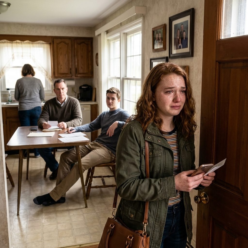 Mon père a laissé mon frère convaincre la famille de transférer tout mon fonds universitaire de 175 000 $ à son nom, puis m'a calmement dit que je devais apprendre un métier parce que - Ton frère a un réel potentiel ; ma mère s'est tenue près de l'évier et n'a rien dit, je n'ai répondu, -Okay, - est sorti avec $340 à mon nom, et 5 ans plus tard, ma réceptionniste a appelé pour dire que trois personnes prétendant être ma famille étaient en bas.