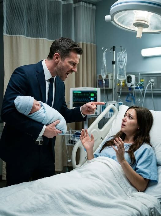Mon mari a attrapé notre bébé pour la première fois, puis a crié, Ce n'est pas mon enfant, j'ai besoin d'un test ADN!