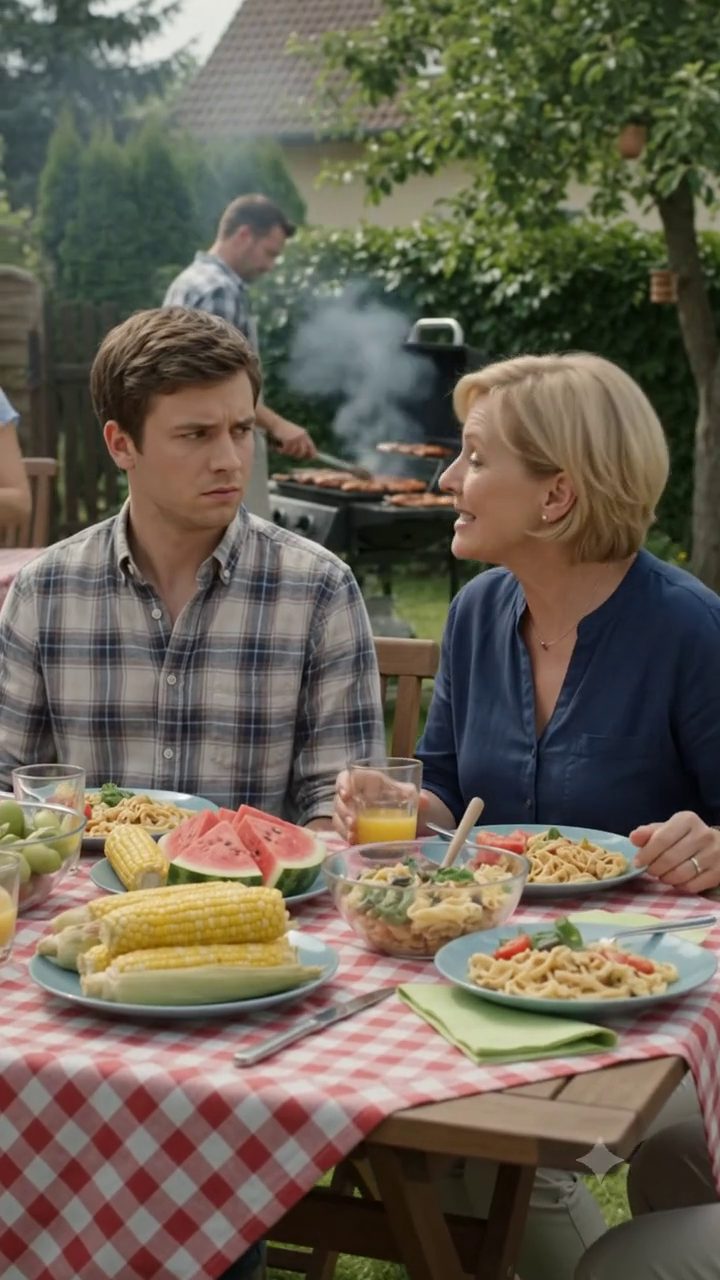 Auf einem Hinterhof BBQ sagte meine Großmutter laut: