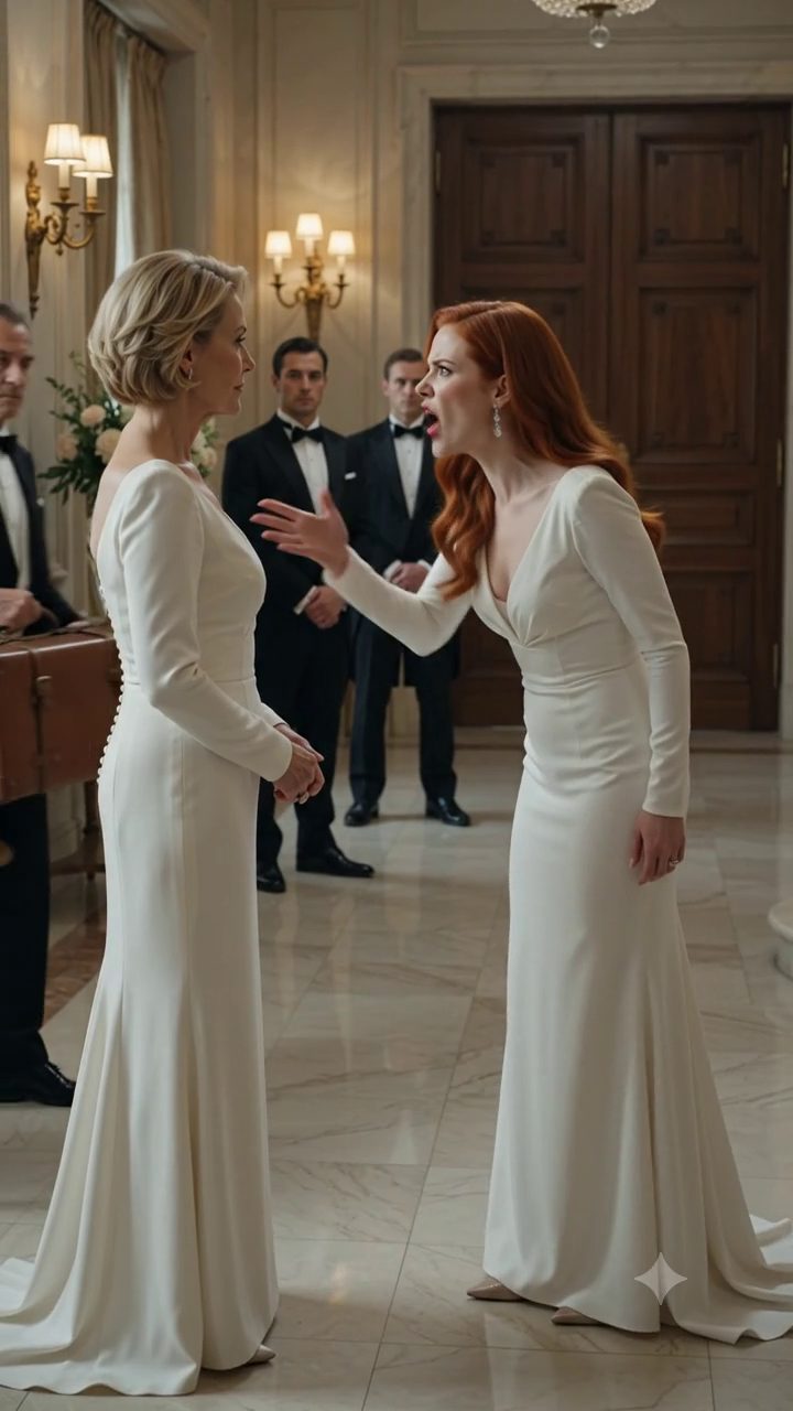 Meine Tochter im Gesetz schlug mich bei ihrer Hochzeit und forderte meine Wohnung Schlüssel, während mein Sohn sah in Stille, ich ging draußen, machte einen Anruf, und wartete dreißig Minuten für den Mann, der das Gleichgewicht der Macht in diesem Ballroom ändern würde