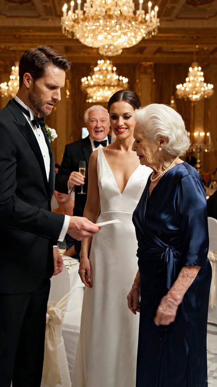 Ils riaient à la veuve dans la vieille robe de la marine jusqu'à ce que le Toast de mariage révèle qu'elle possédait le Groom, la salle de bal, et la mariée.